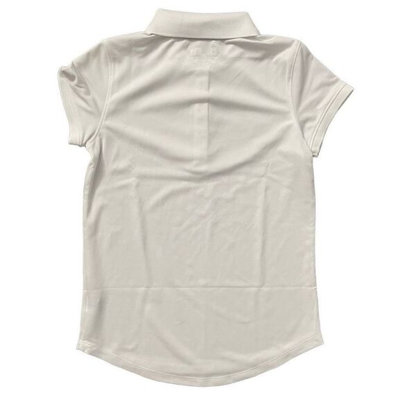 Under Armour Loose Fit Girl’s White Pullover Short Sleeve Polo Top Medium - Picture 4 of 12